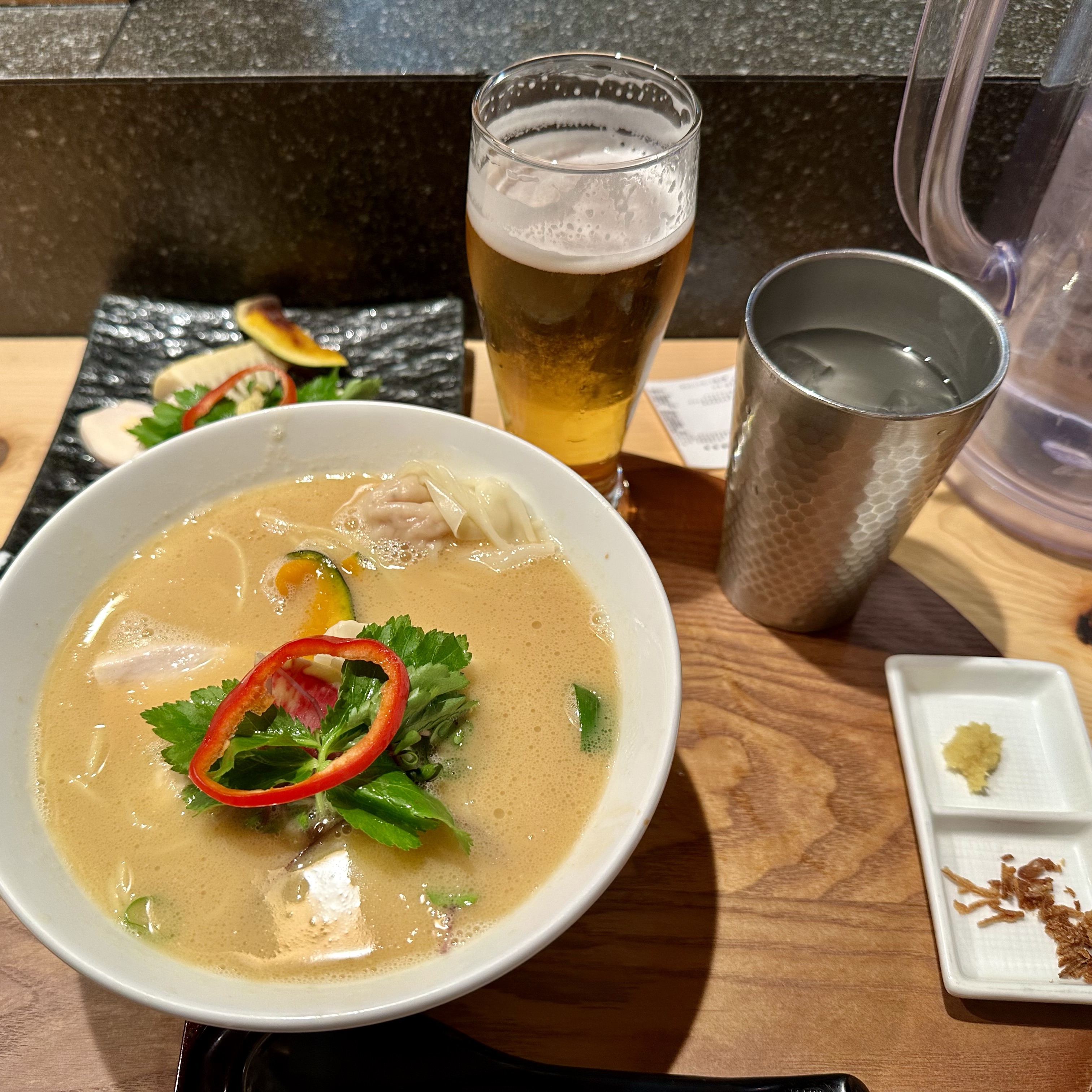 Creamy chicken ramen from Kagari Ginza