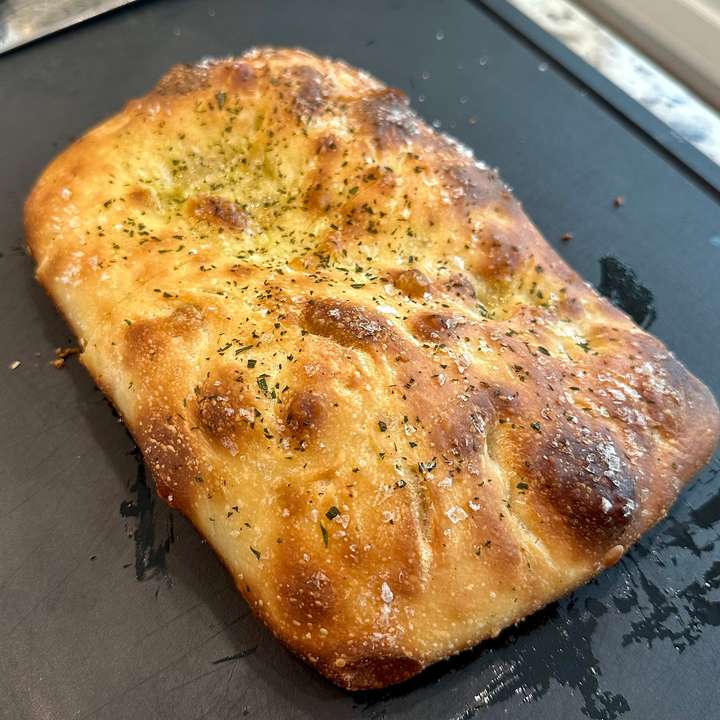 Foccacia with extra dough ball