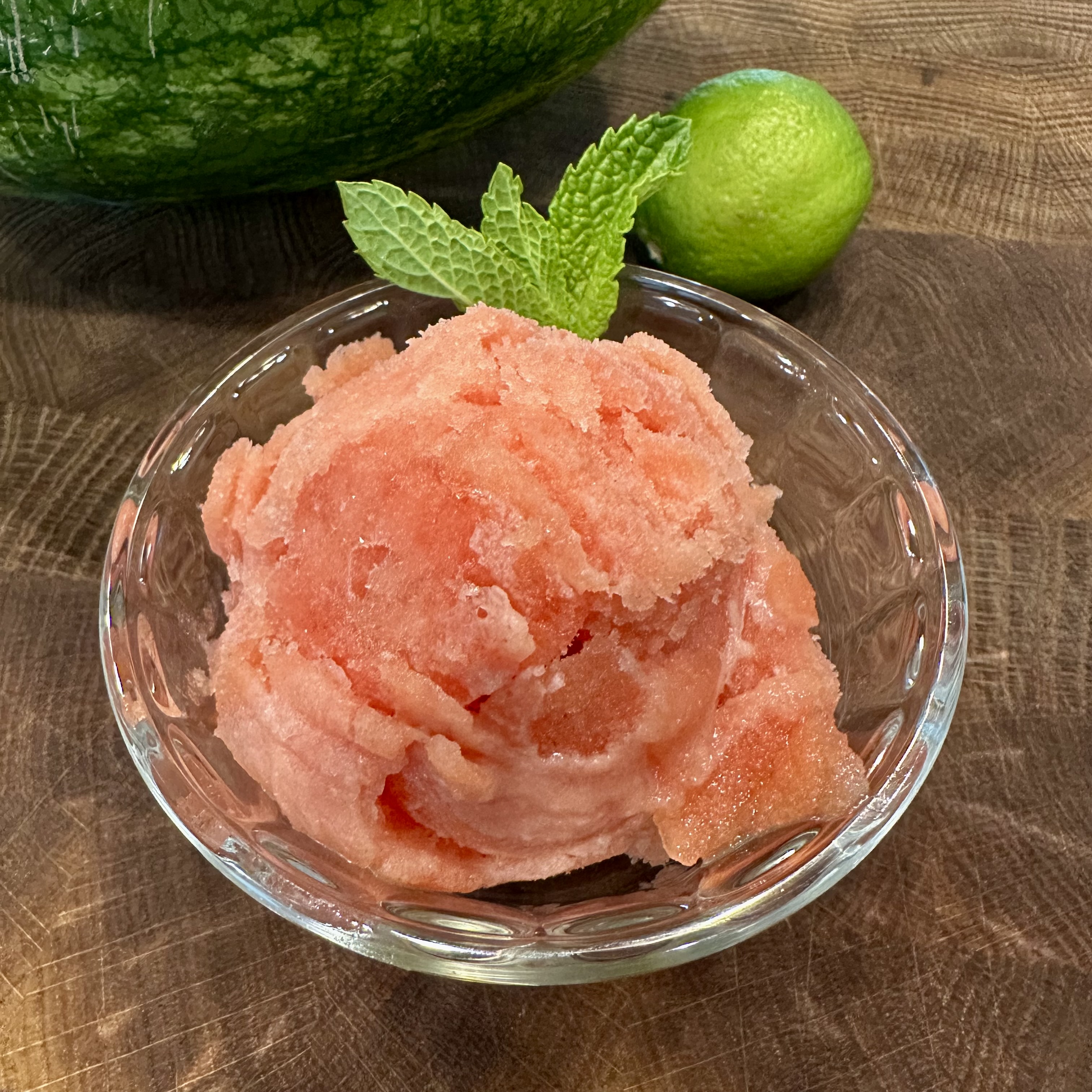 Watermelon lime sorbet
